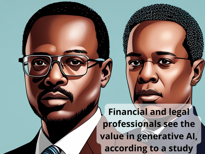 Financial and legal professionals see the value in generative AI, according to a study