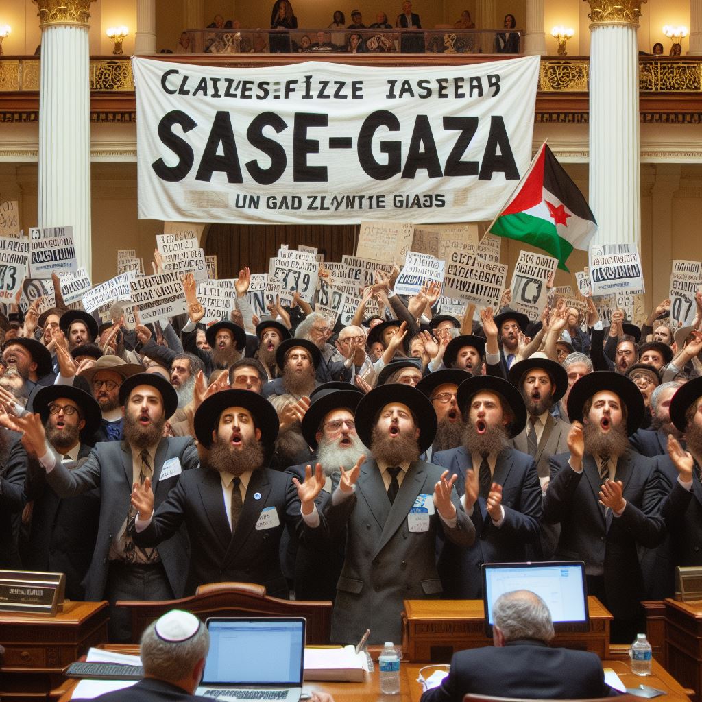 Protesters Disrupt California Legislative Session Urging Cease-Fire in Israel-Hamas Conflict