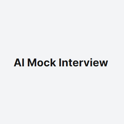 AI Mock Interview