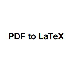 PDF to LaTeX
