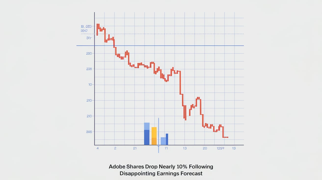 Adobe Shares Drop Nearly 10% Following Disappointing Earnings Forecast