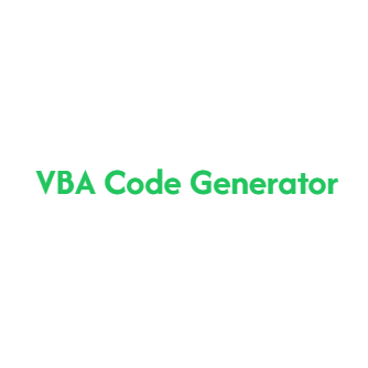 VBA Code Generator / Developer Tools / Best tools - GoGetGPT.com