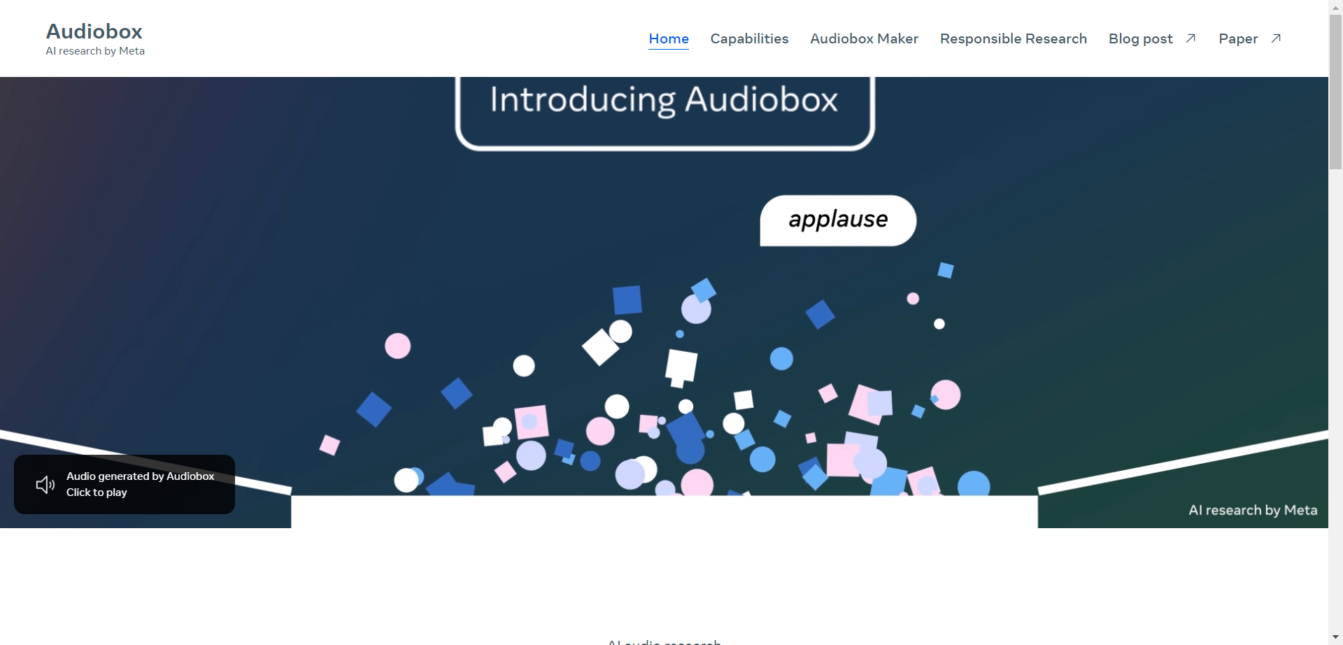 Audiobox by Meta