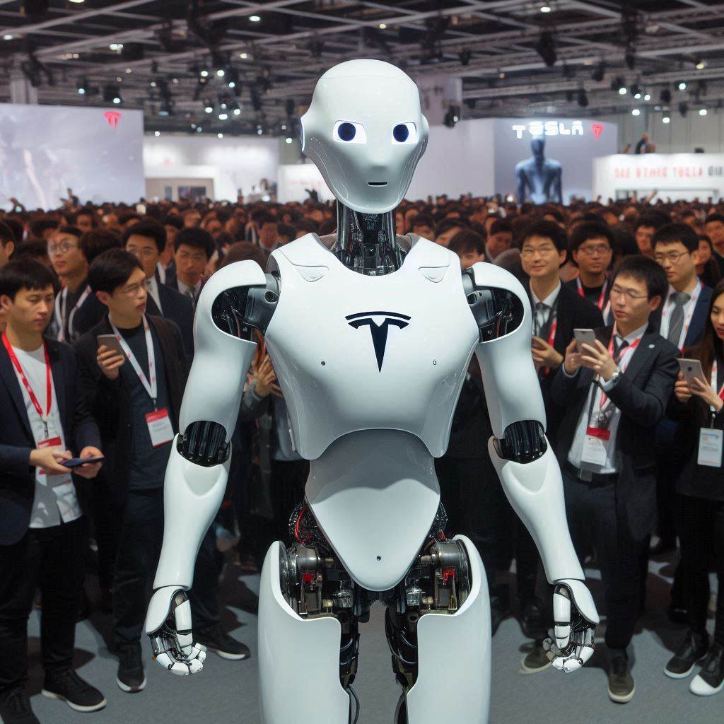 Tesla's Optimus Gen 2 Humanoid Robot Steals Spotlight at WAIC