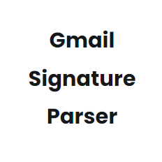 Gmail Signature Parser