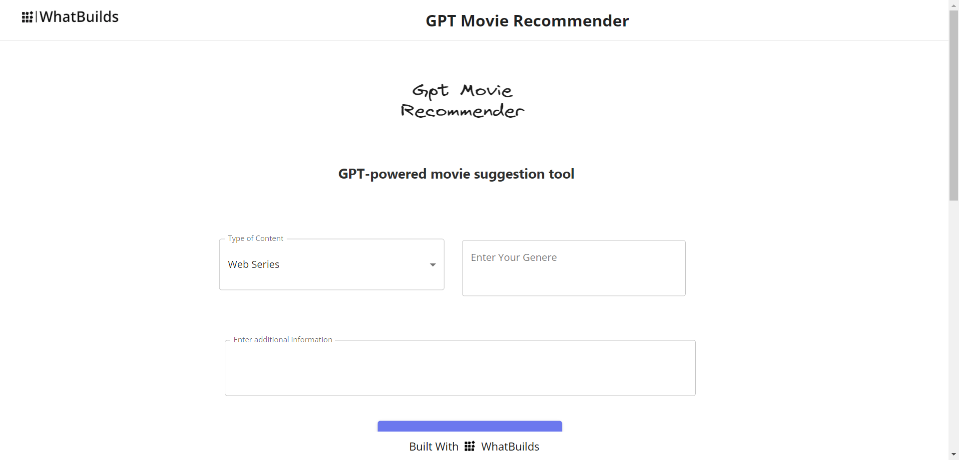 GPT Movie Recommender