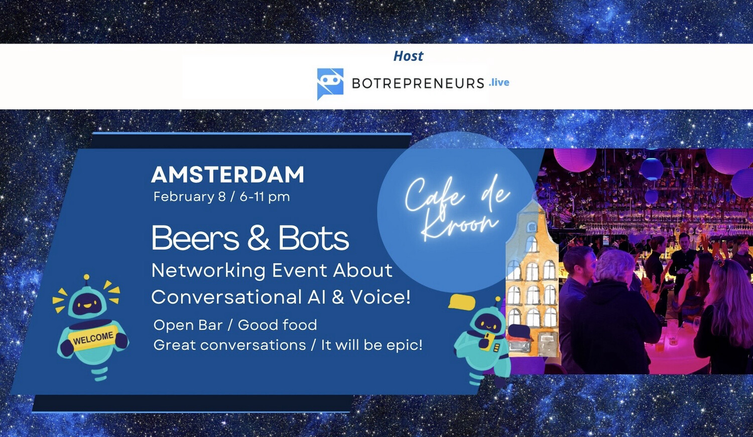 Generative AI & Conversational AI Networking Event Amsterdam “Beers & Bots”