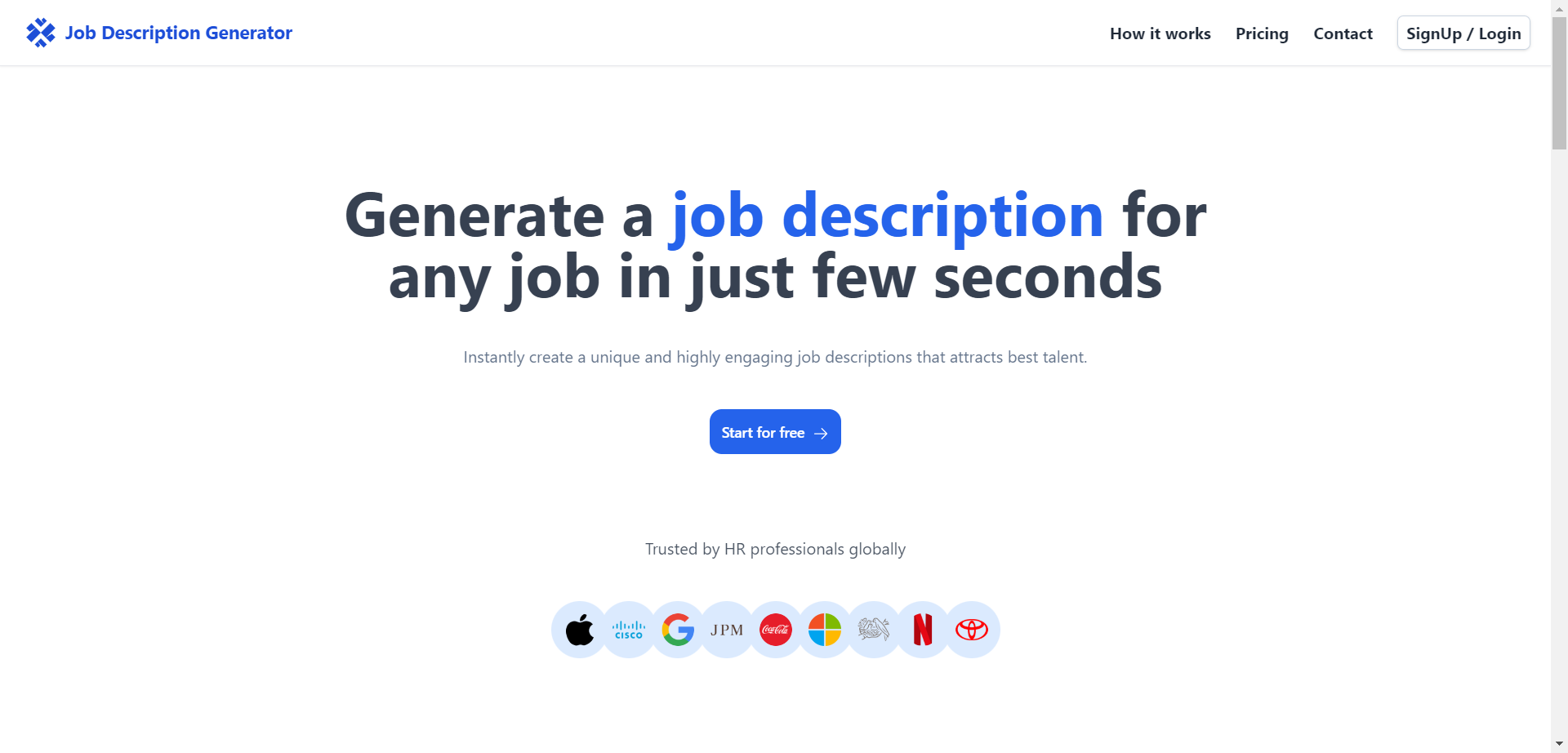 JobDescriptionGenerator