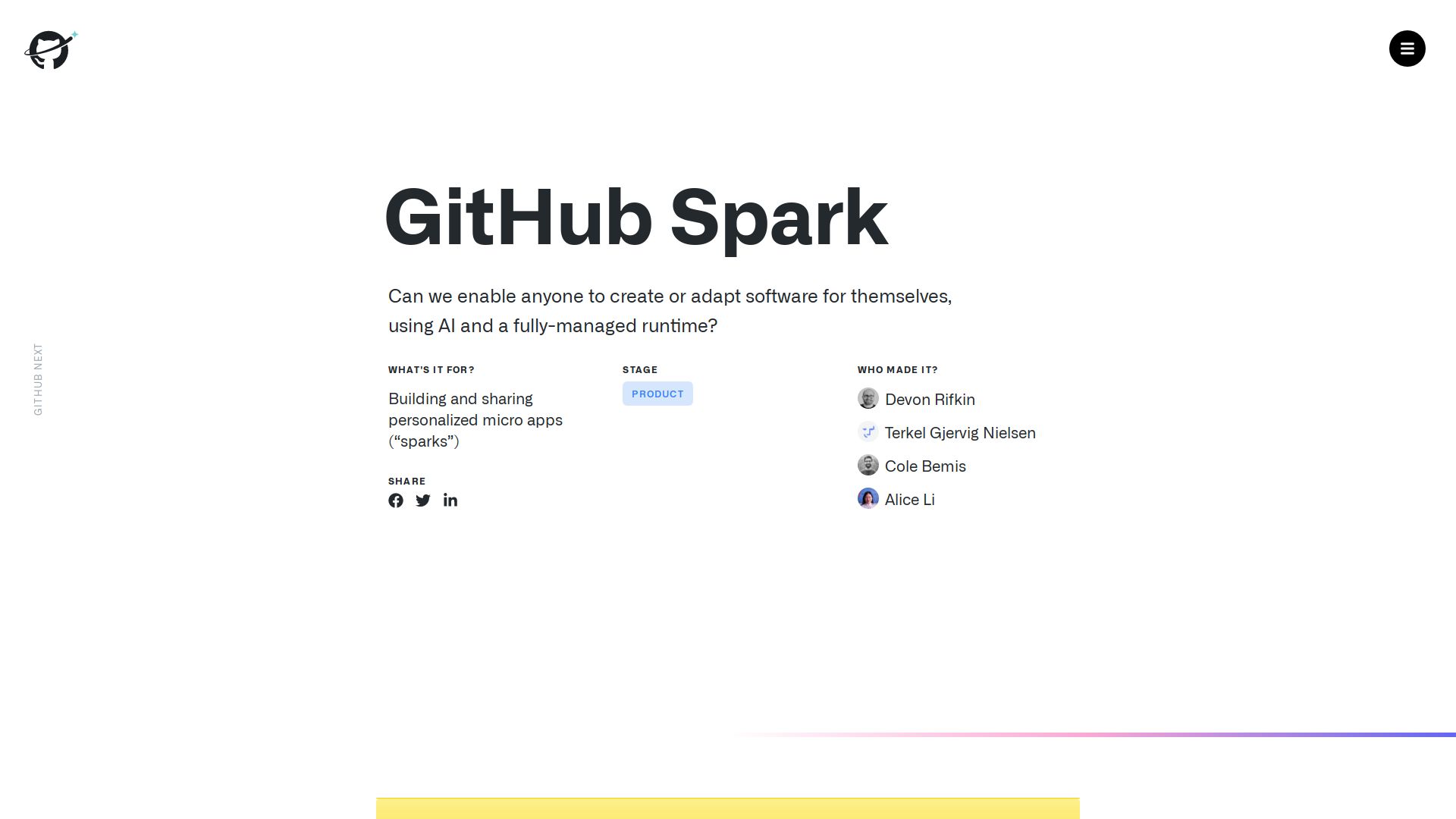 GitHub Spark