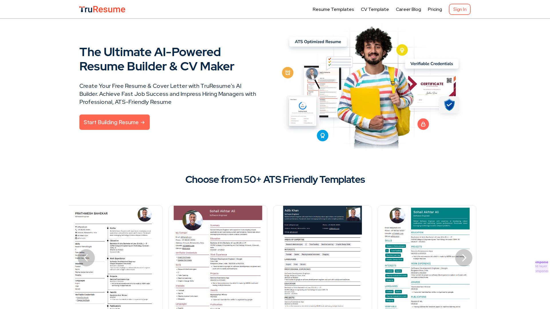 Truresume Builder