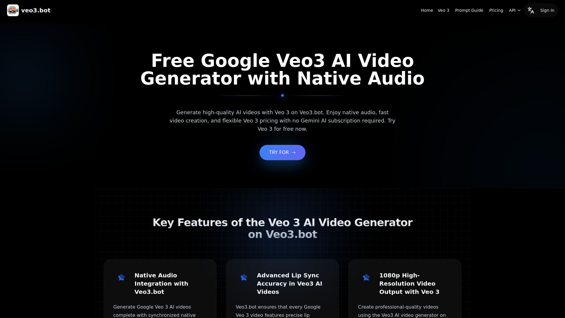 Veo3.bot: Free Access to Google Veo 3 AI Video Generation with Native Audio