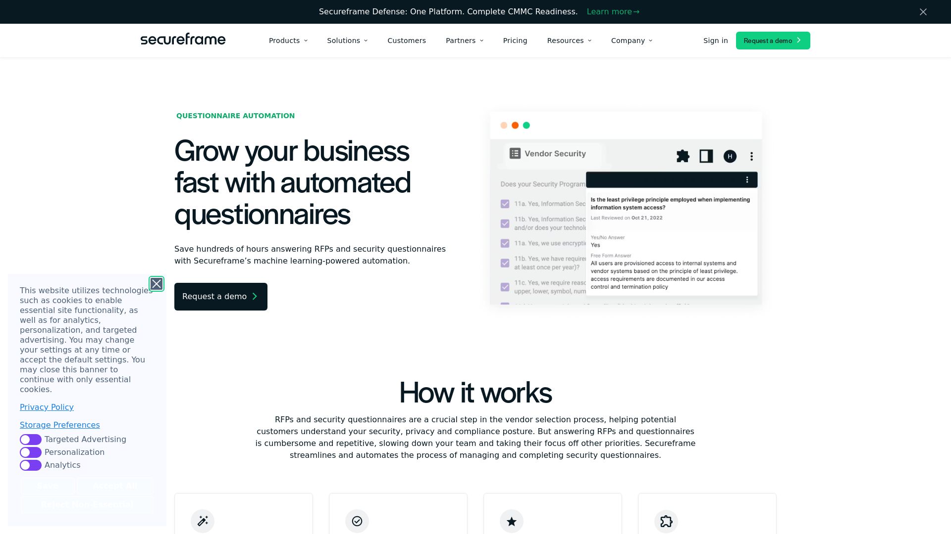 SECUREFRAME QUESTIONNAIRES