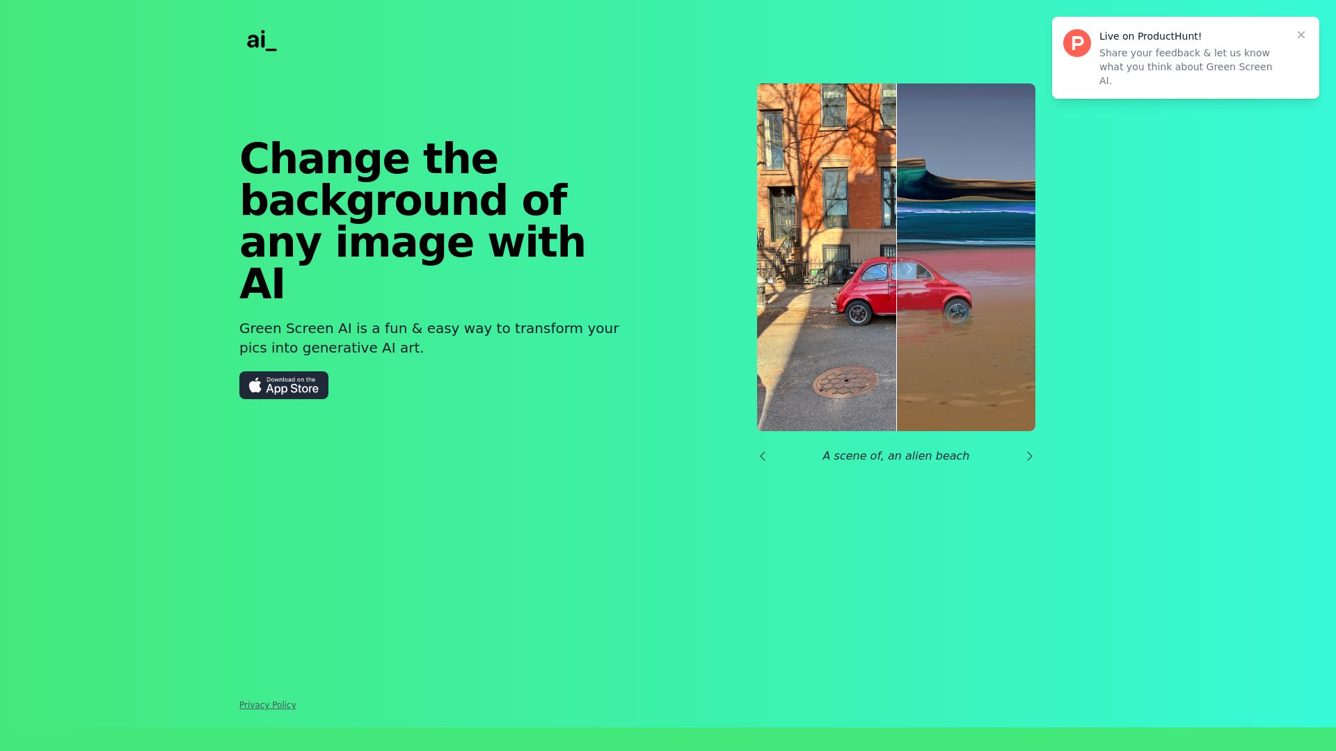 Green Screen AI