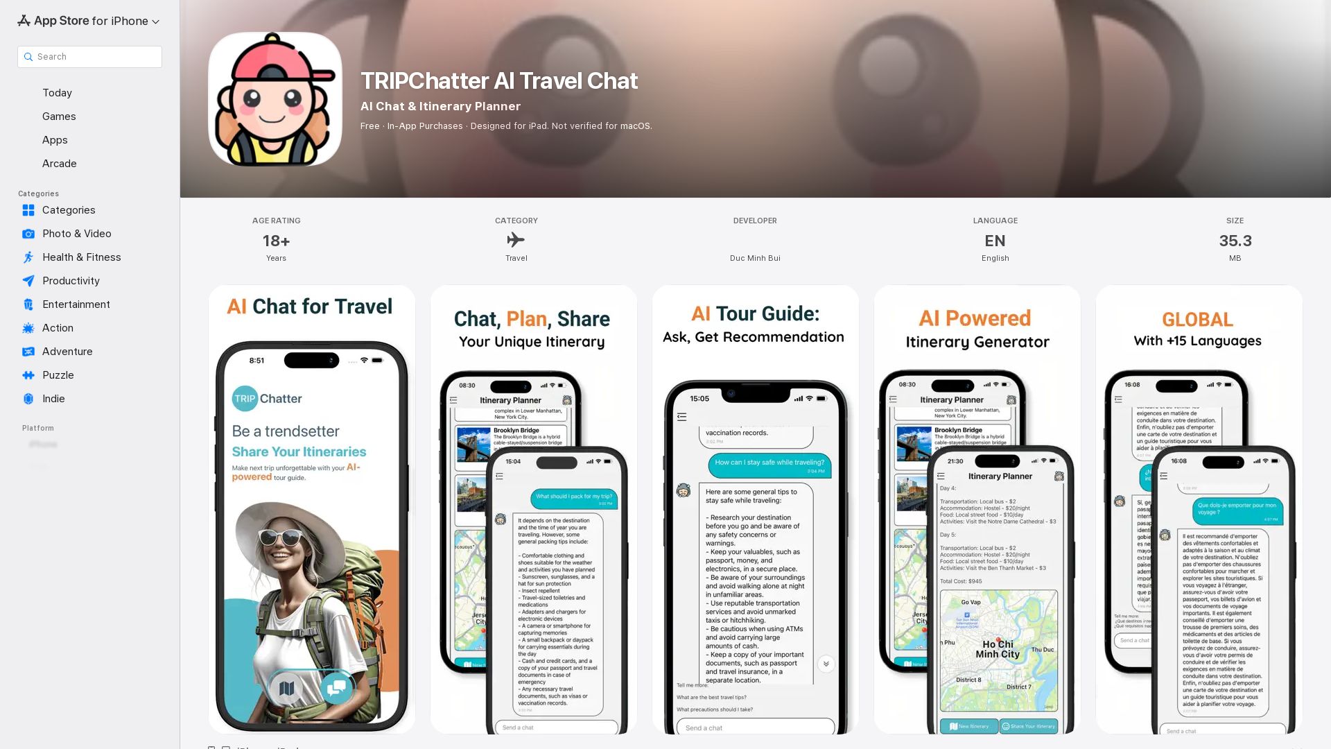 AI Chat Travel Assistant