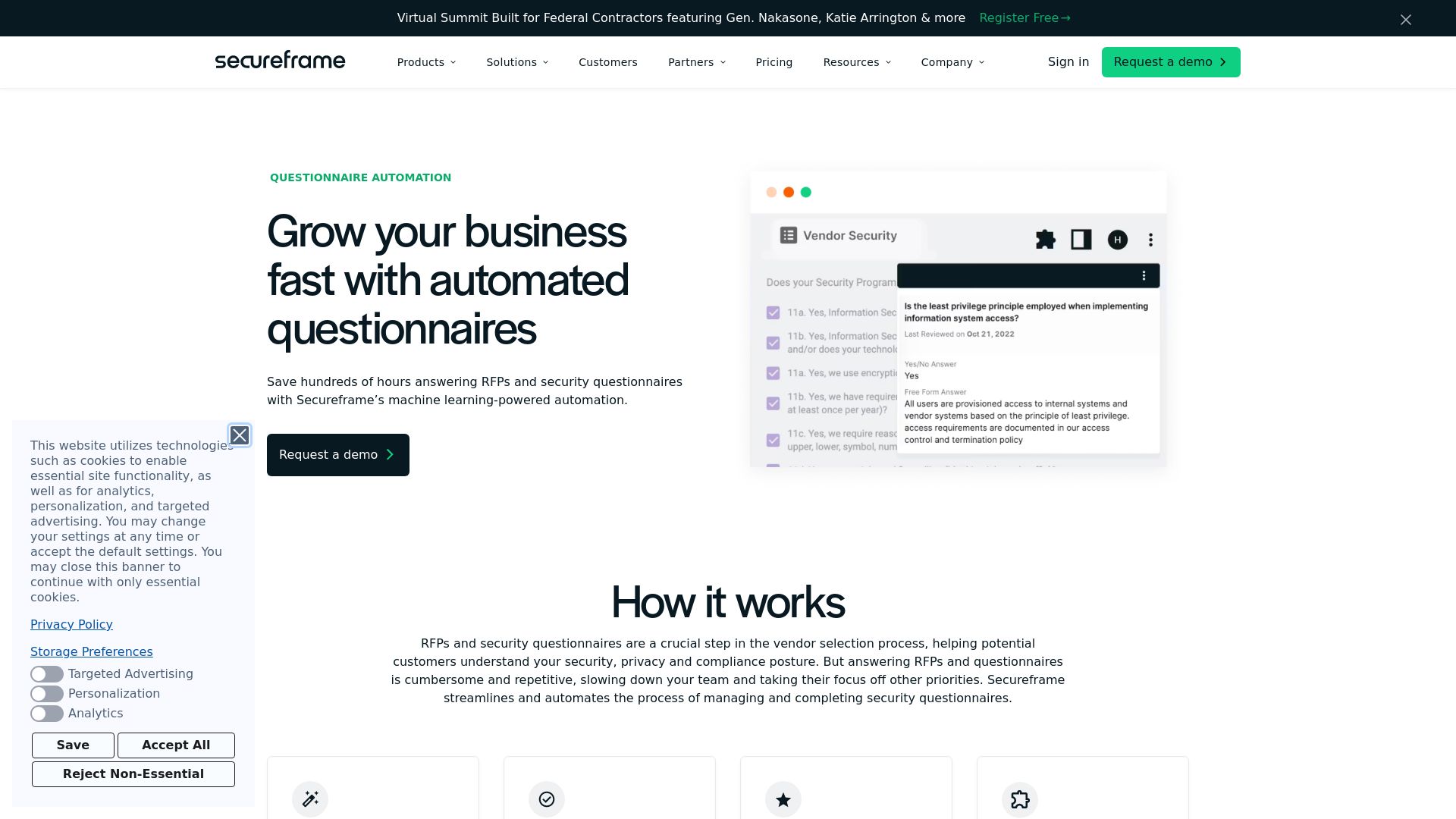 SECUREFRAME QUESTIONNAIRES