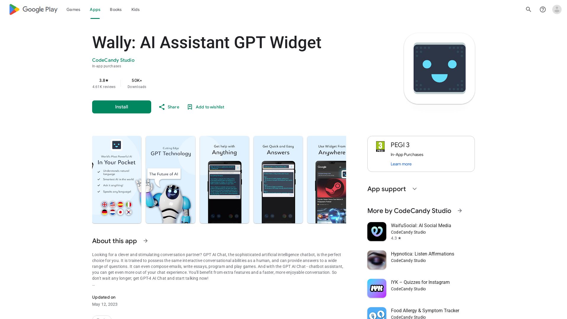 Android AI Assistant Widget