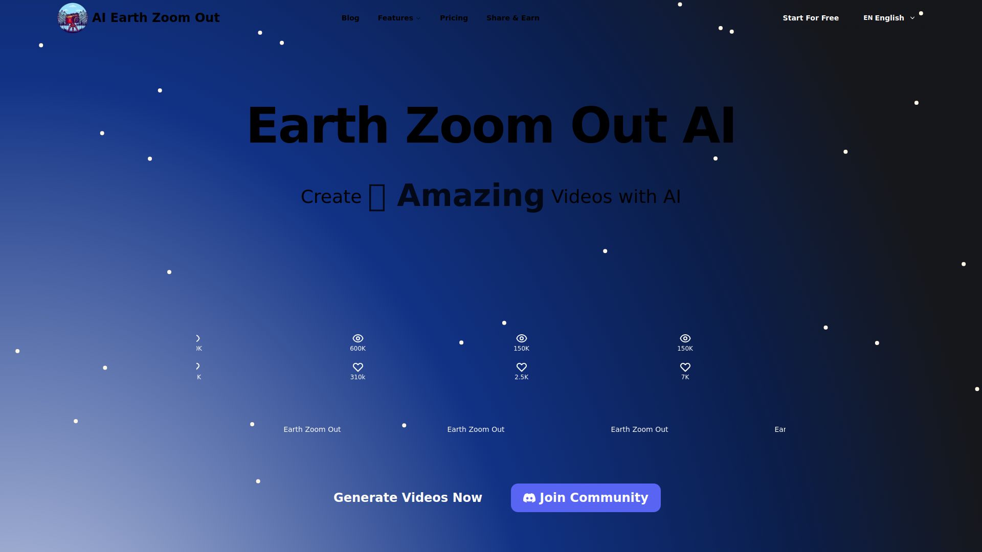 Earth Zoom Out AI