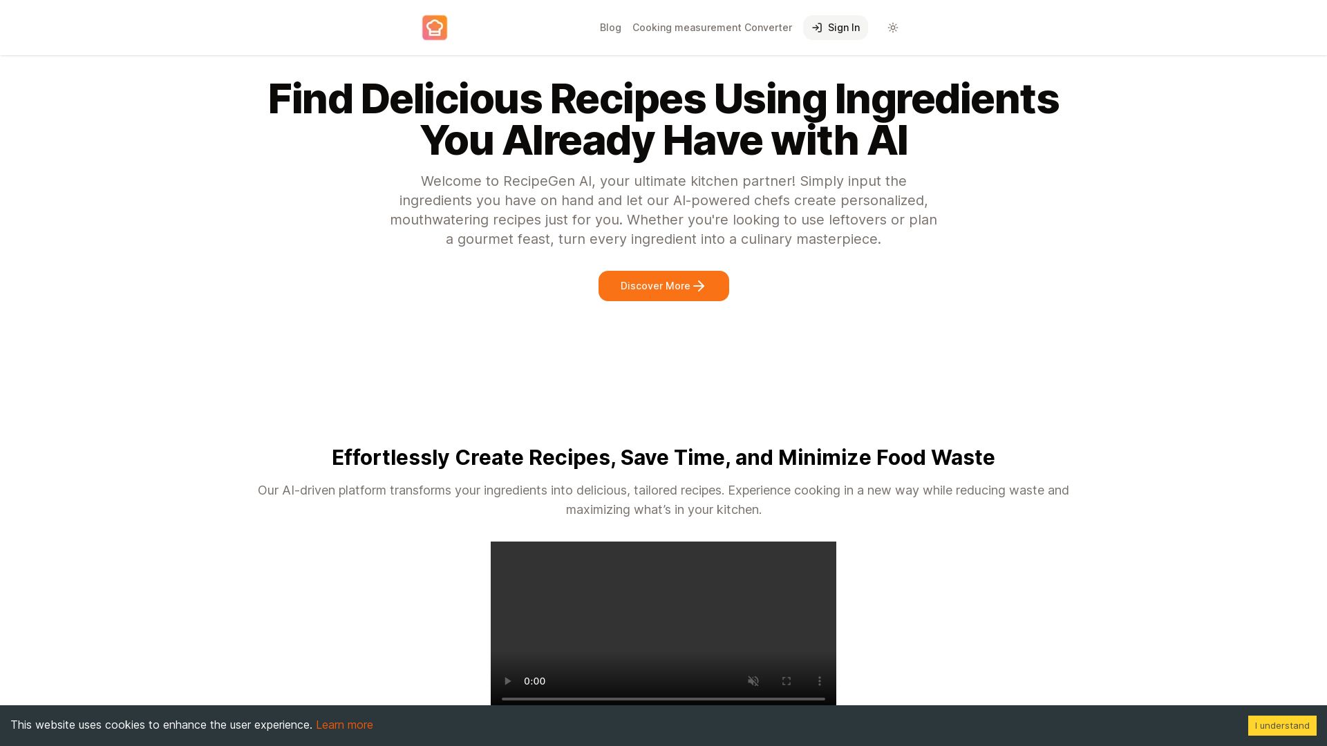 RecipeGen AI