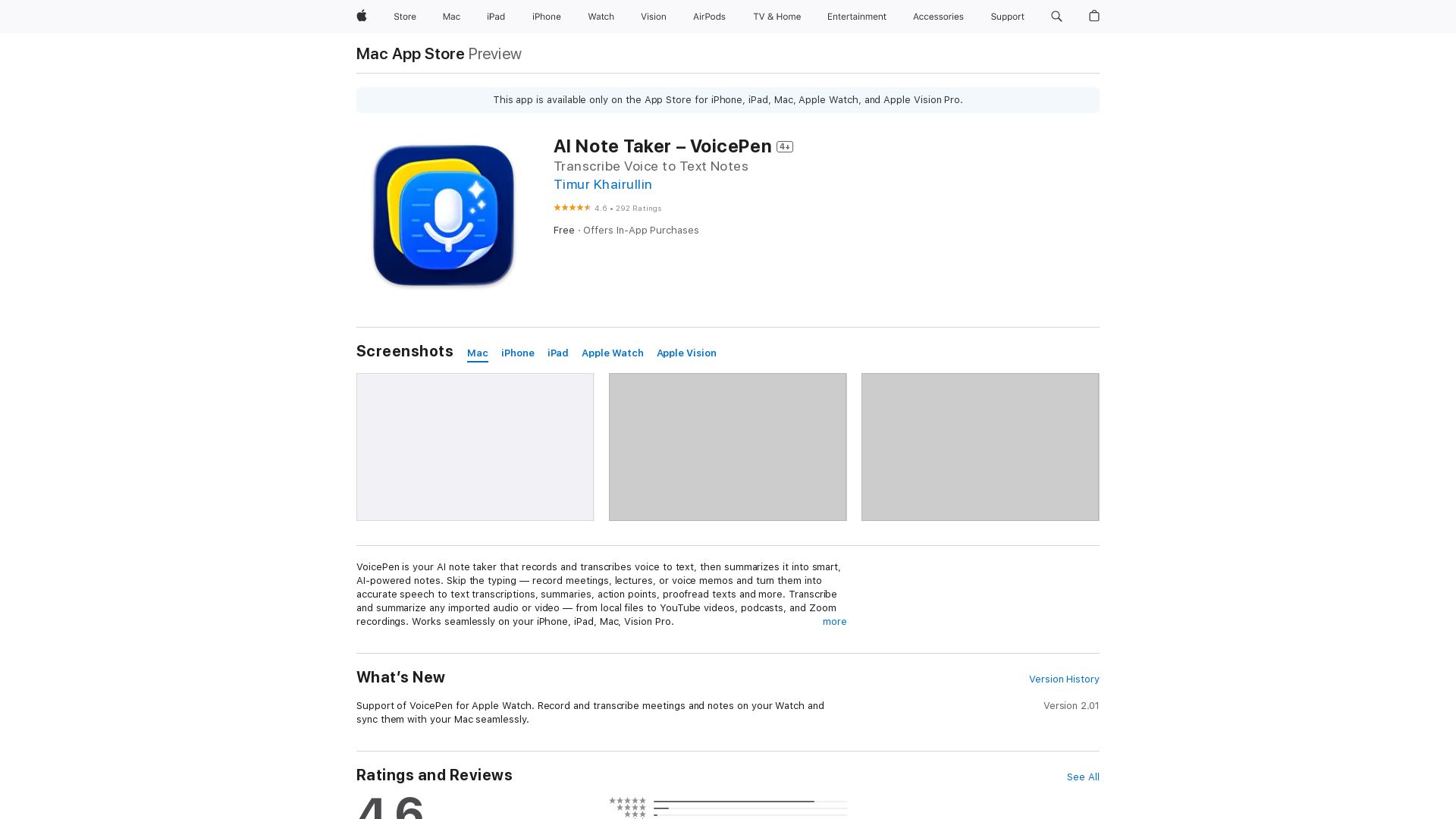 Voice Pen: Speech to Text AI