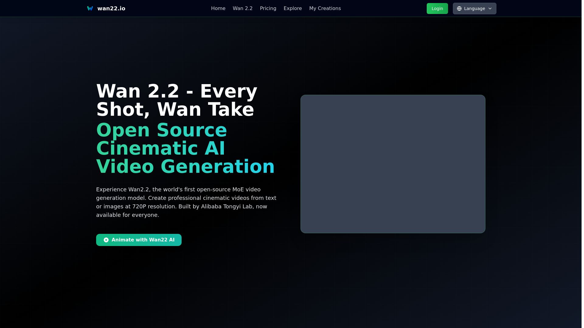 Wan2.2 Video generation