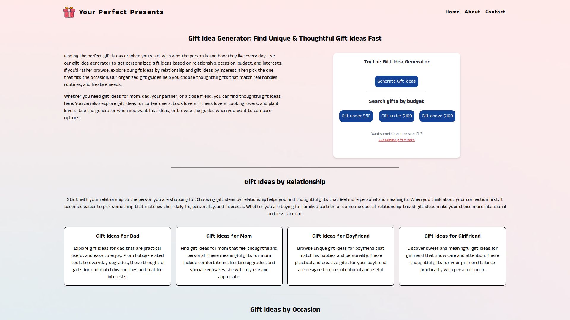 Your perfect presents