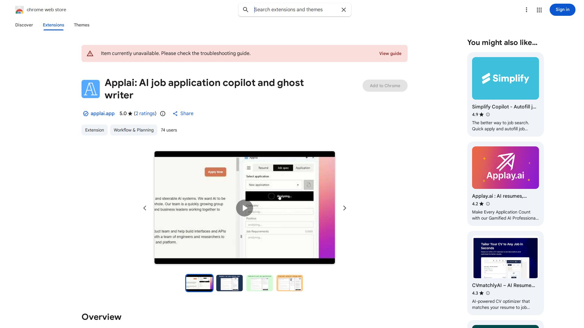 Applai AI Chrome Extension