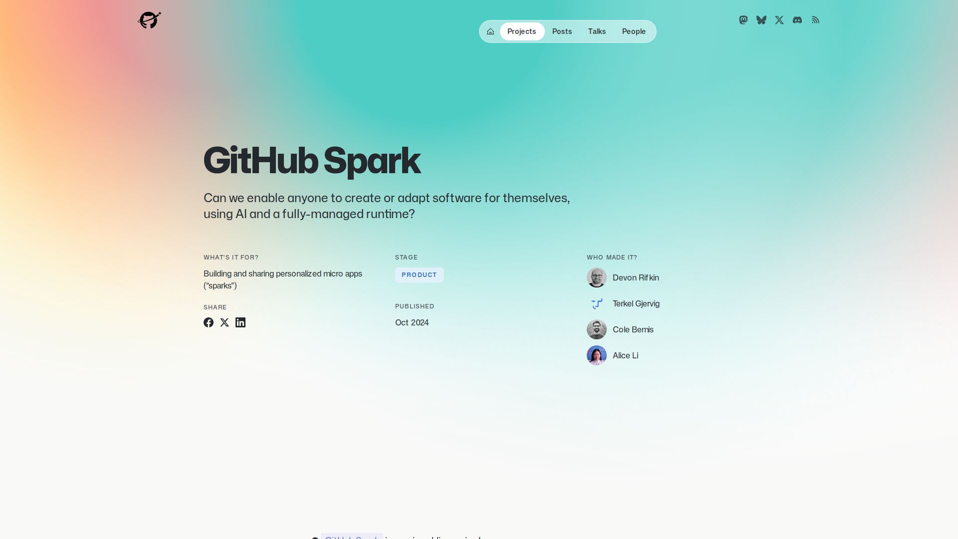 GitHub Spark
