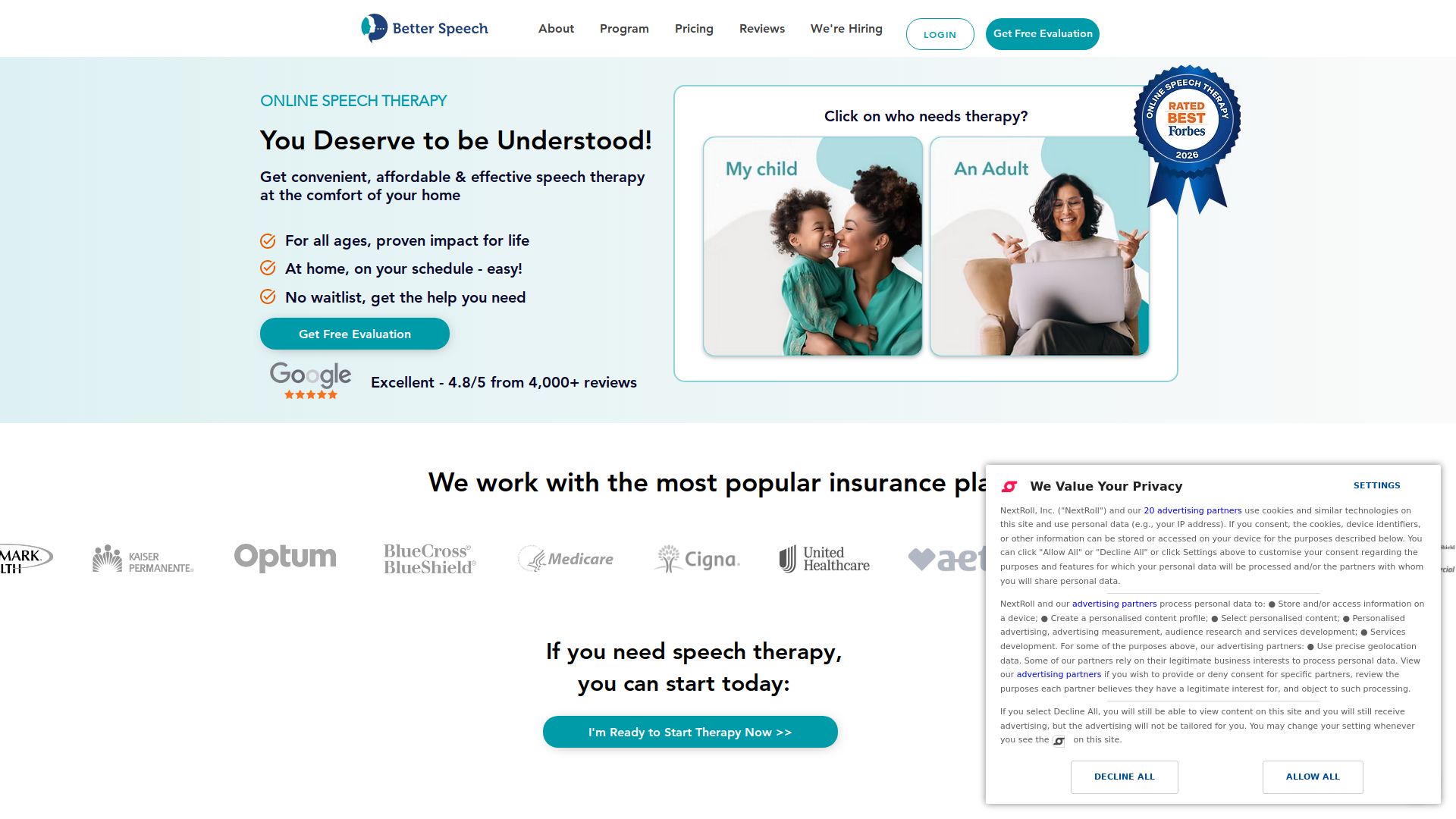 Better Speech Online Speech Therapy