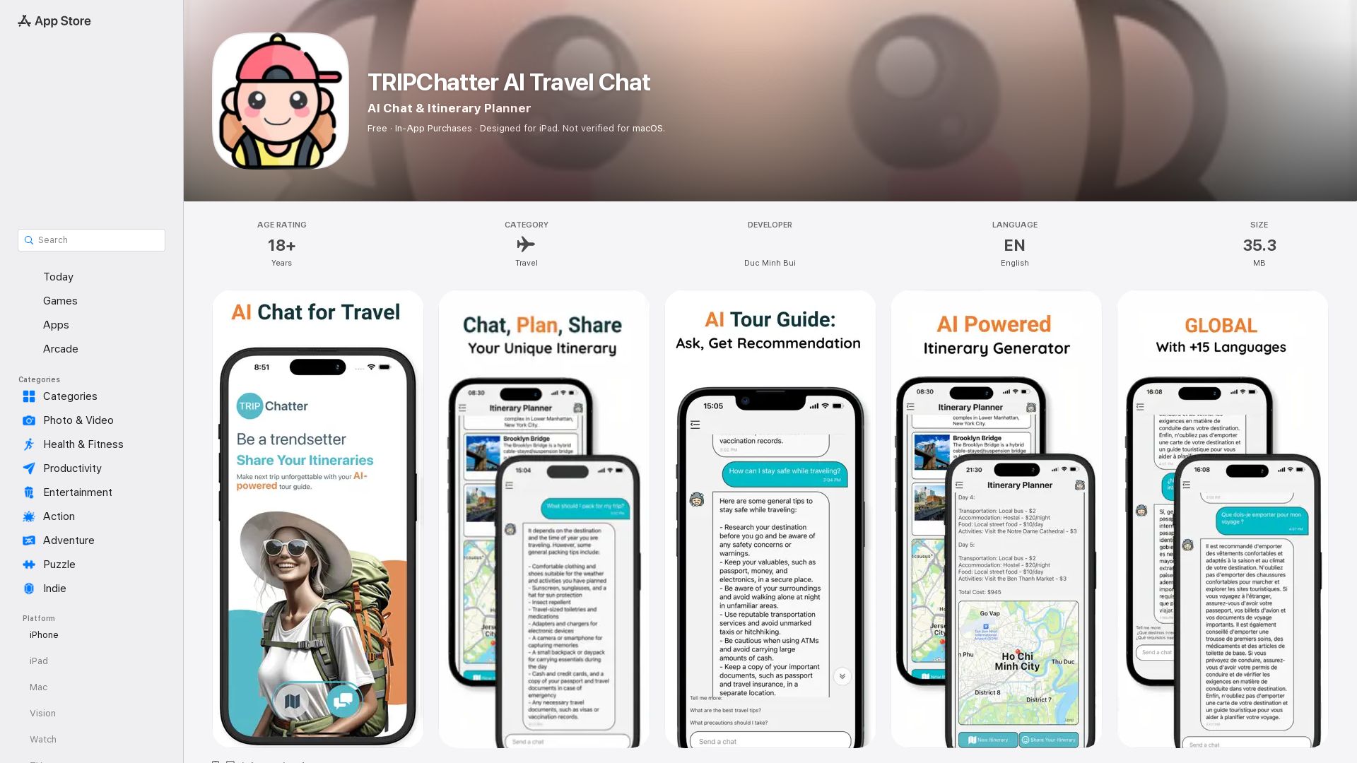 AI Chat Travel Assistant