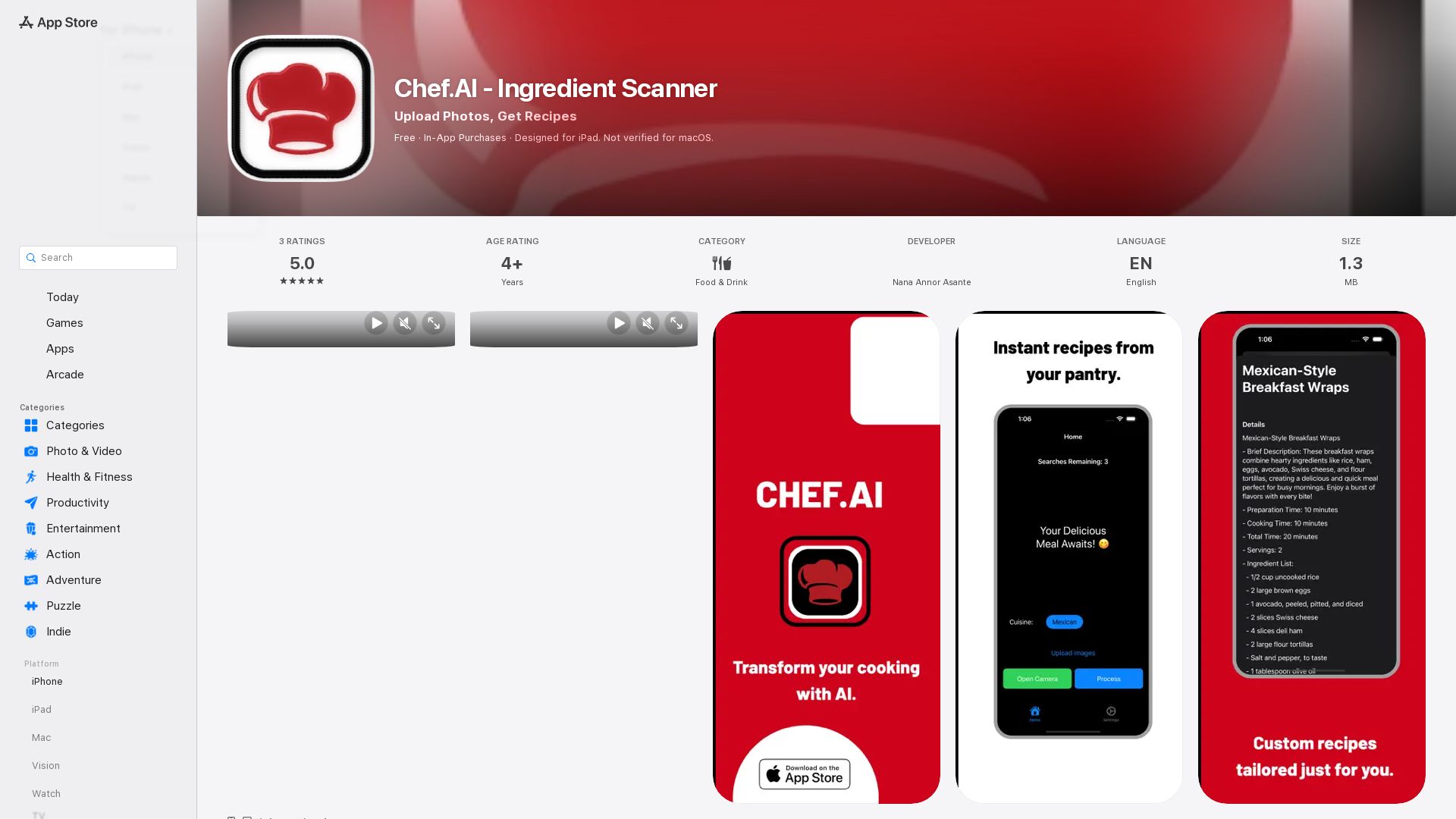 Personal Chef.AI