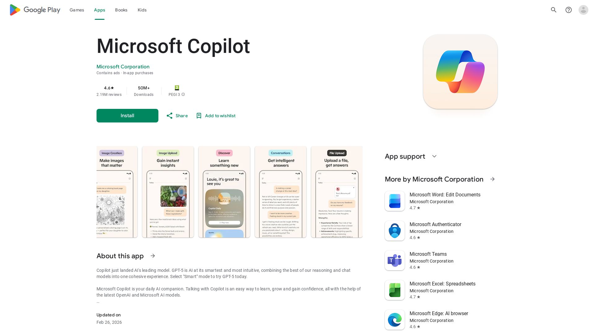 Microsoft Copilot for Android