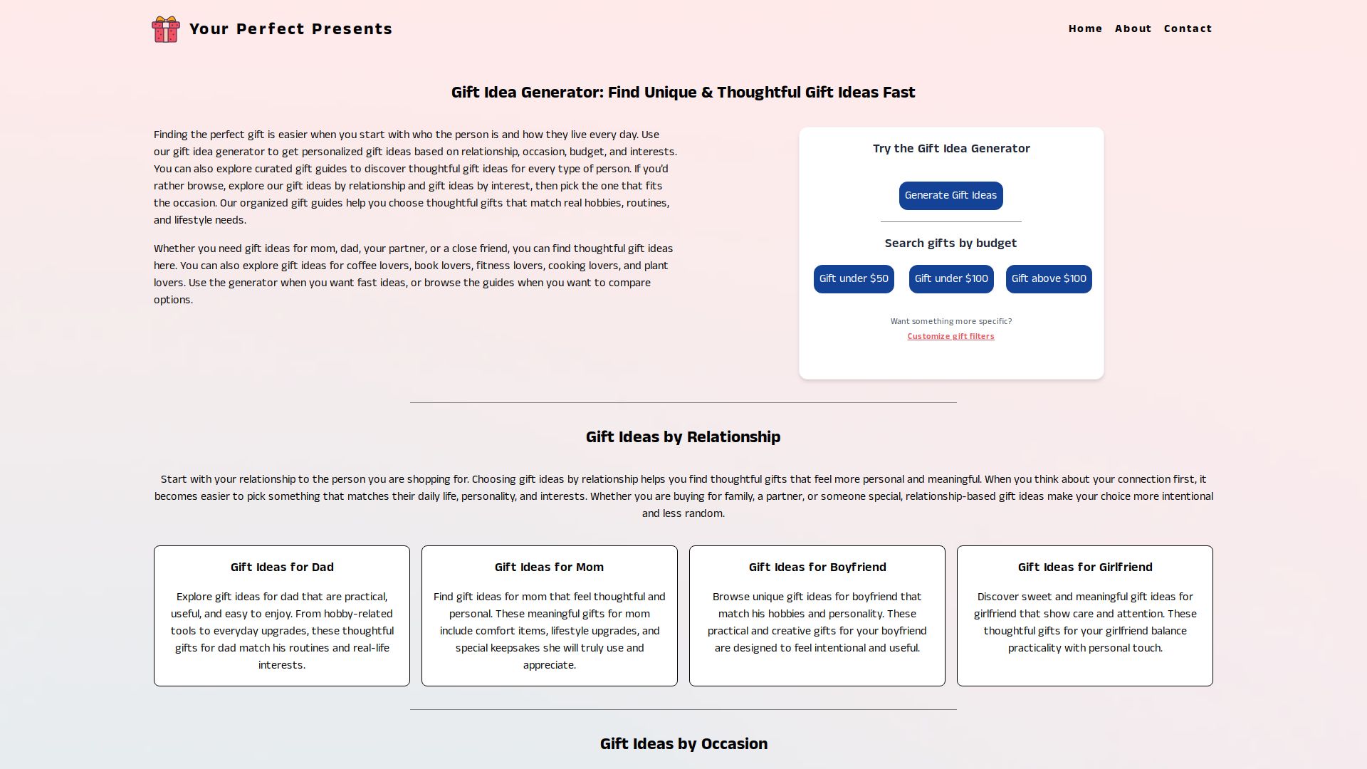 Your perfect presents