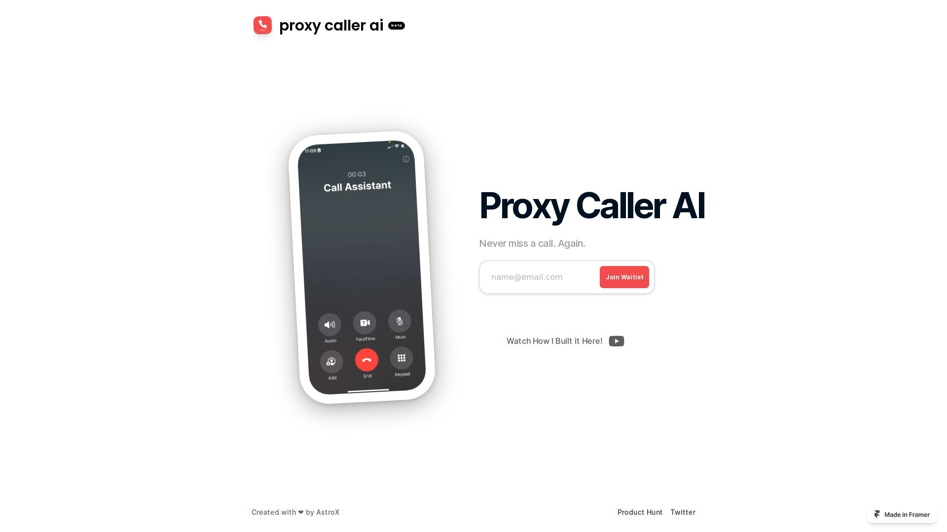 Proxy Call Assistant