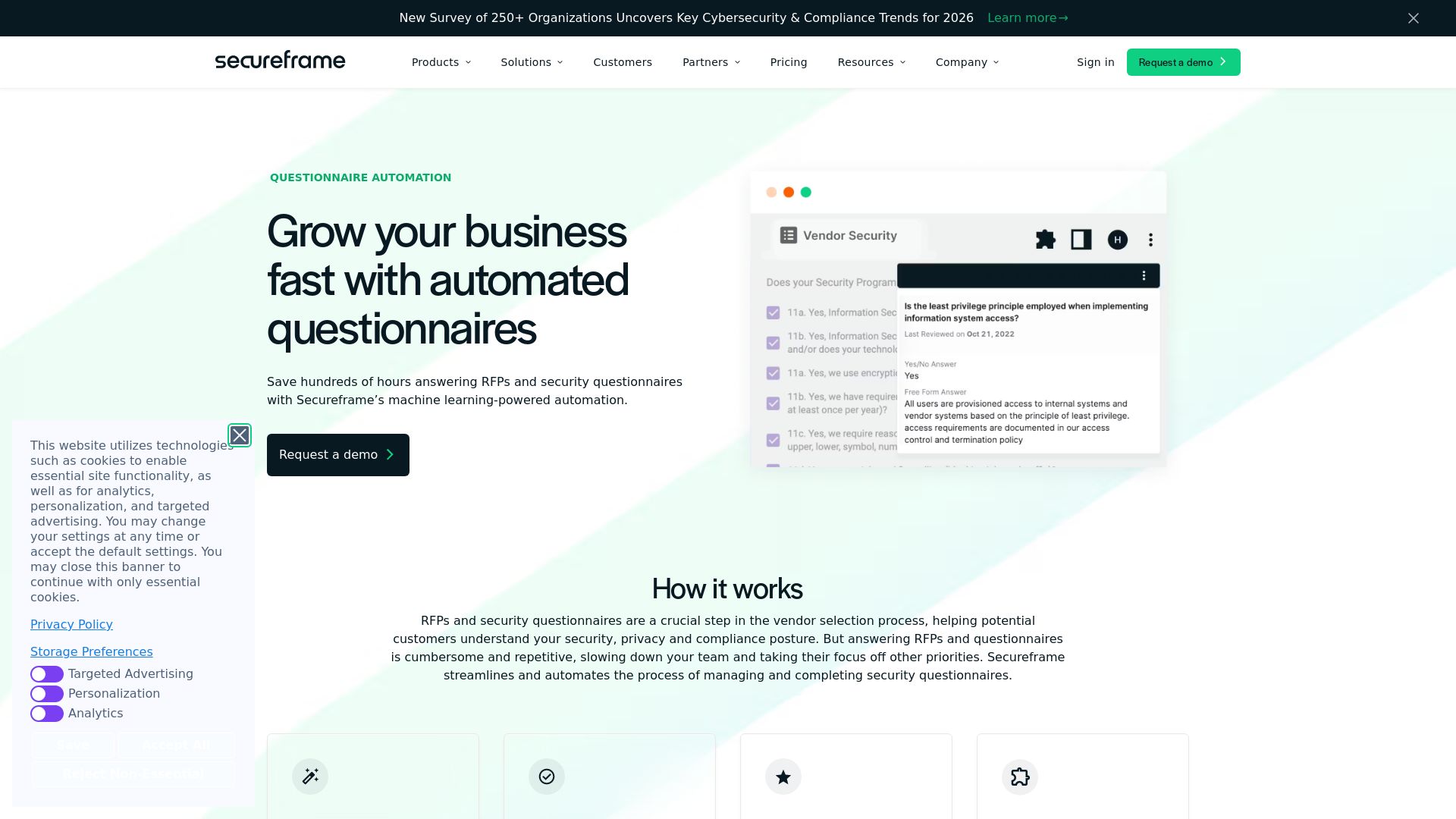 SECUREFRAME QUESTIONNAIRES