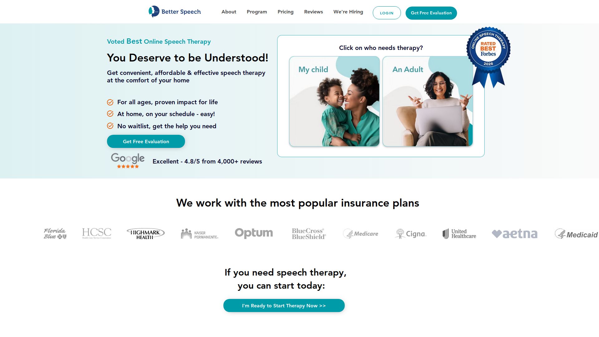 Better Speech Online Speech Therapy