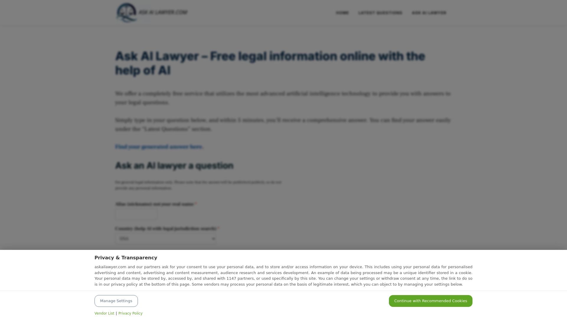 Ask AI Lawyer