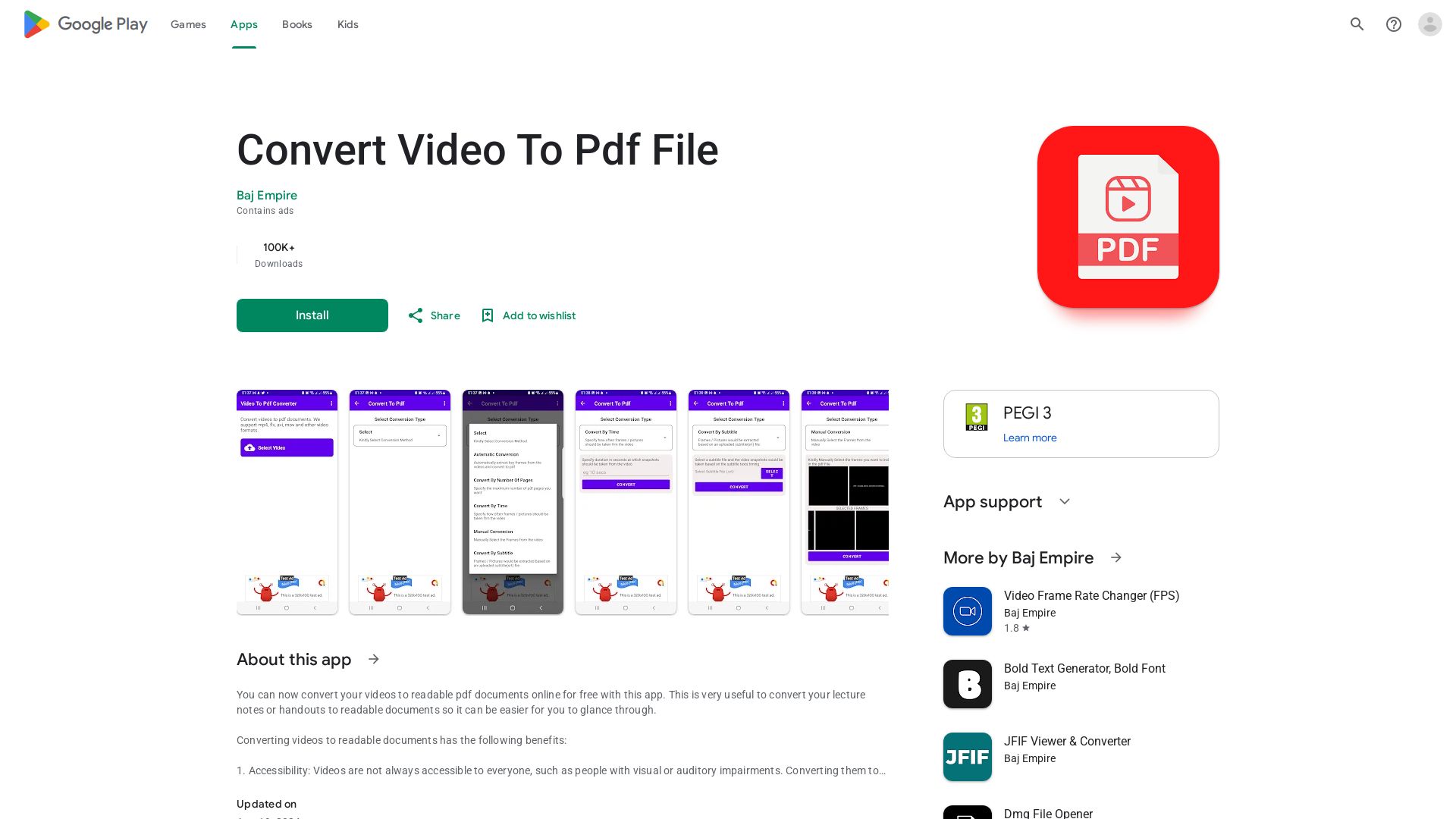 Video To Pdf Converter
