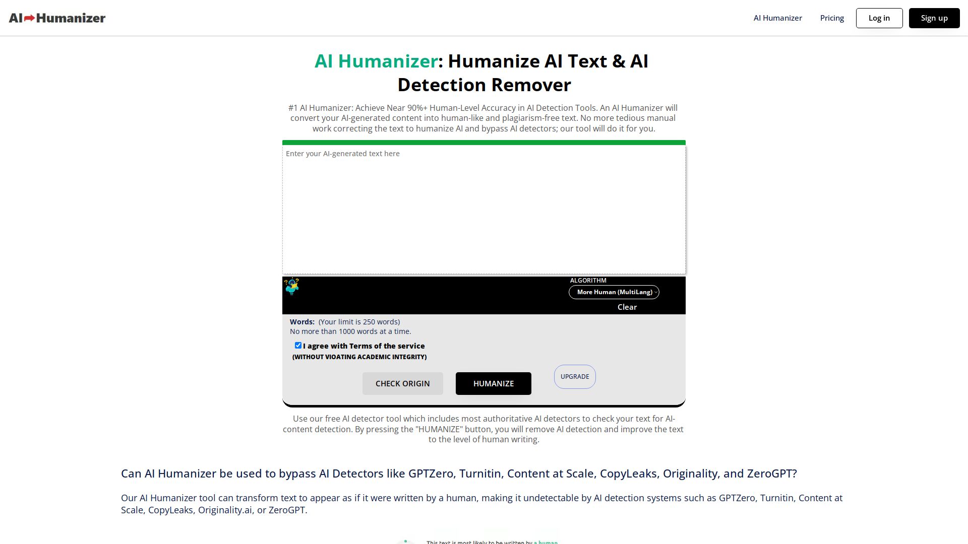 AI Humanizer & Undetectable AI