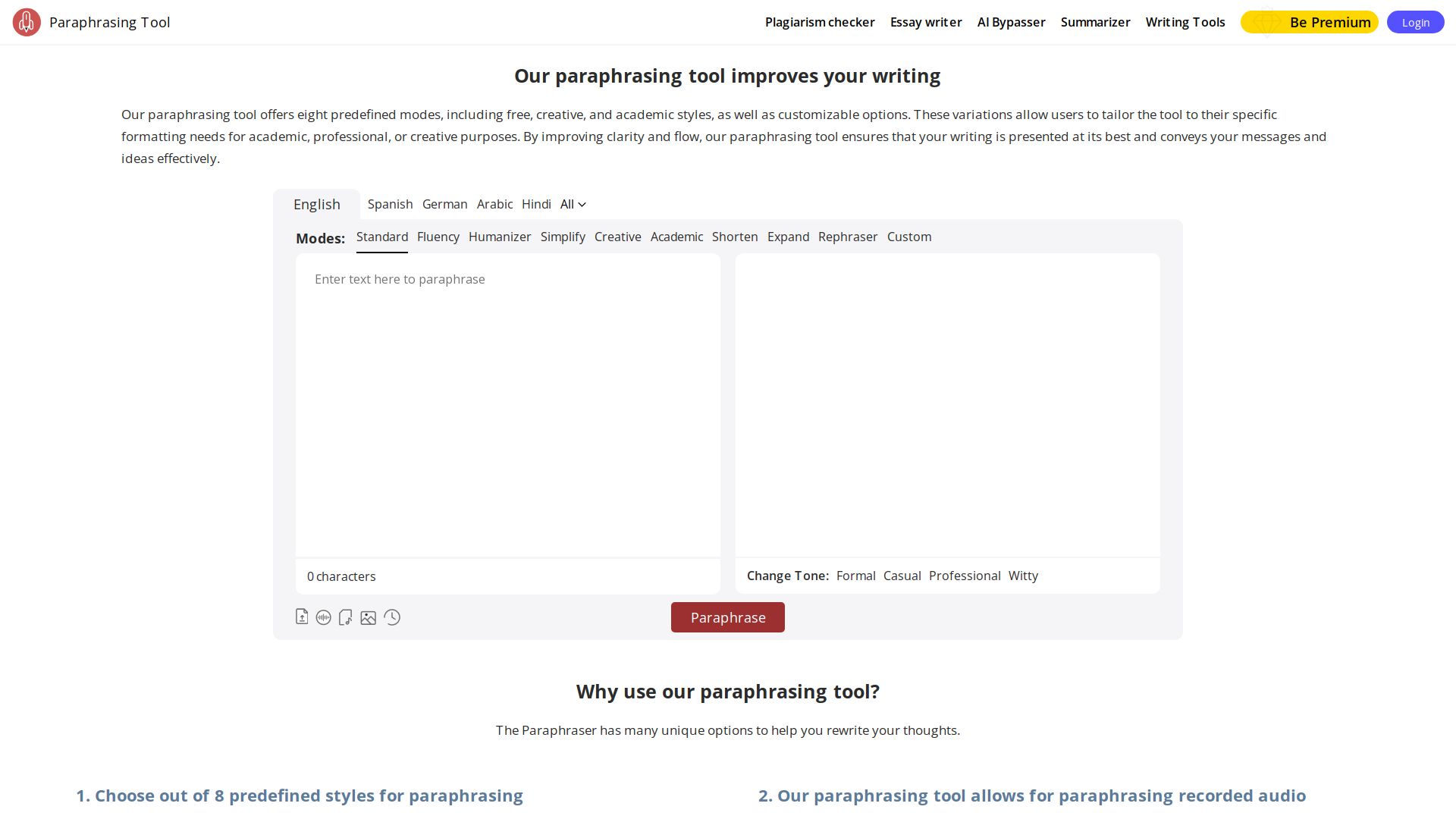 Paraphrasingtool.ai