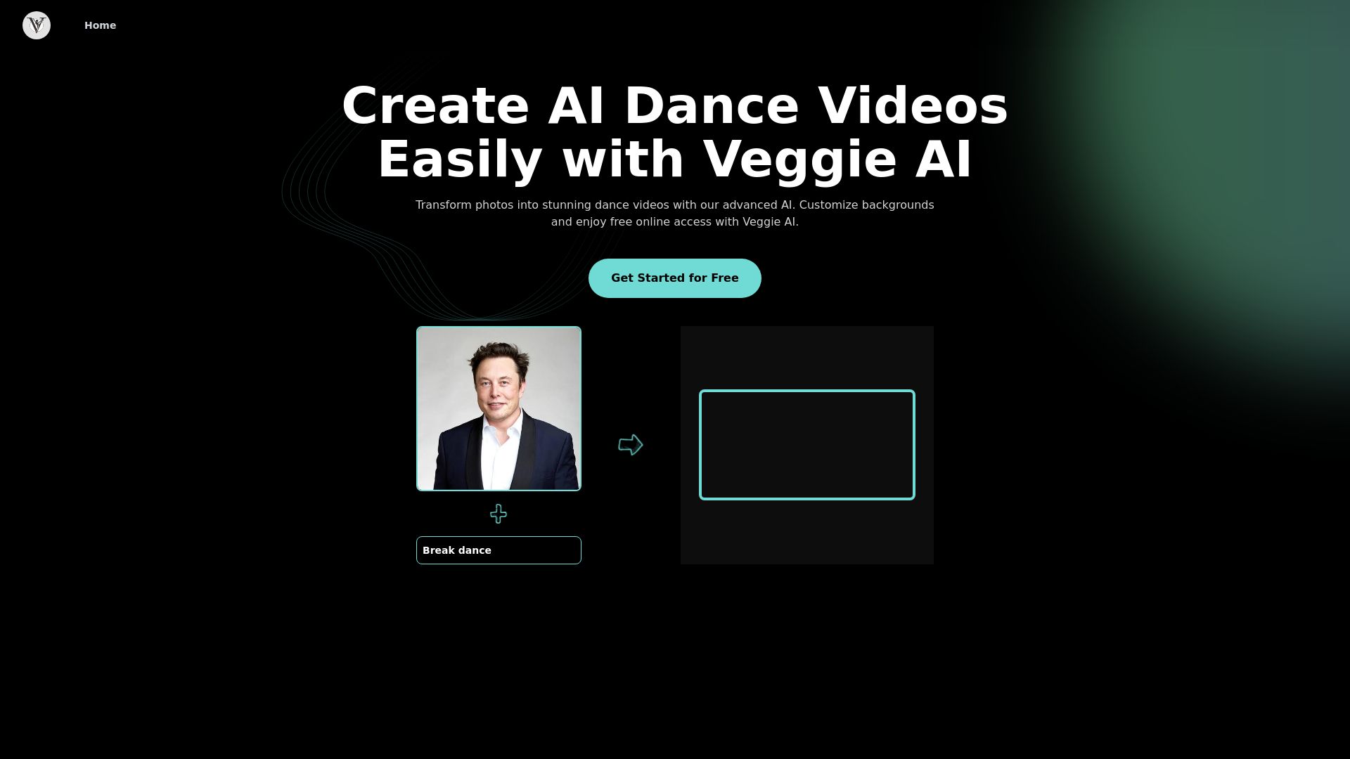 VeggieAI.dance: Create AI Dance Videos with Veggie AI Free Online