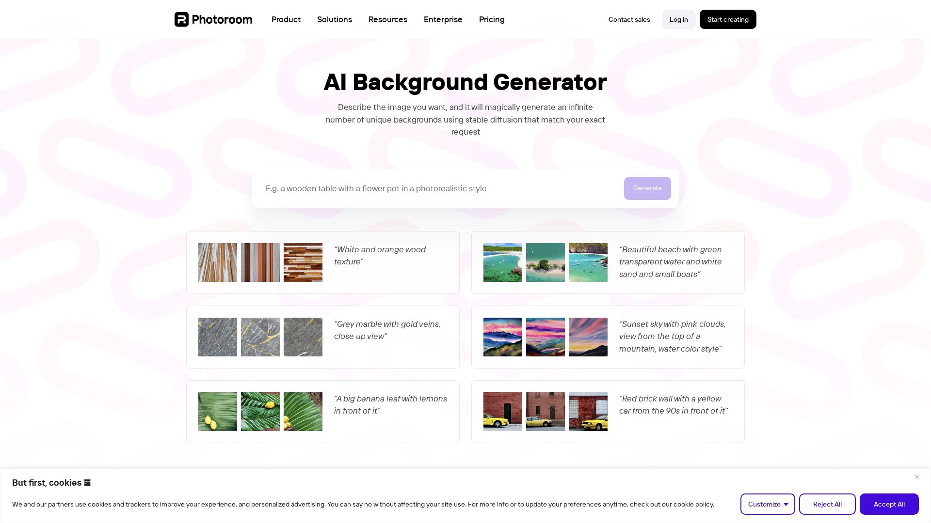 AI Background Generator by PhotoRoom
