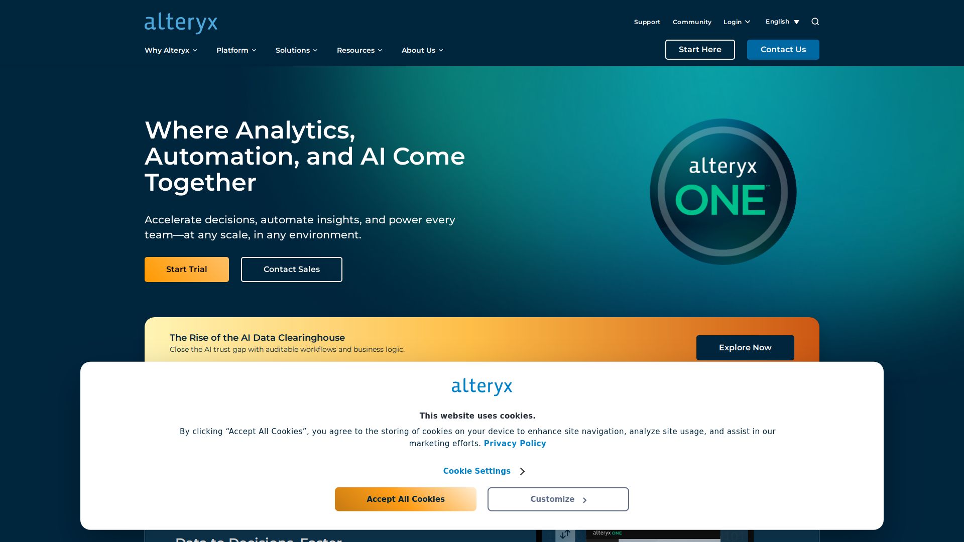 Alteryx Analytics Cloud Platform