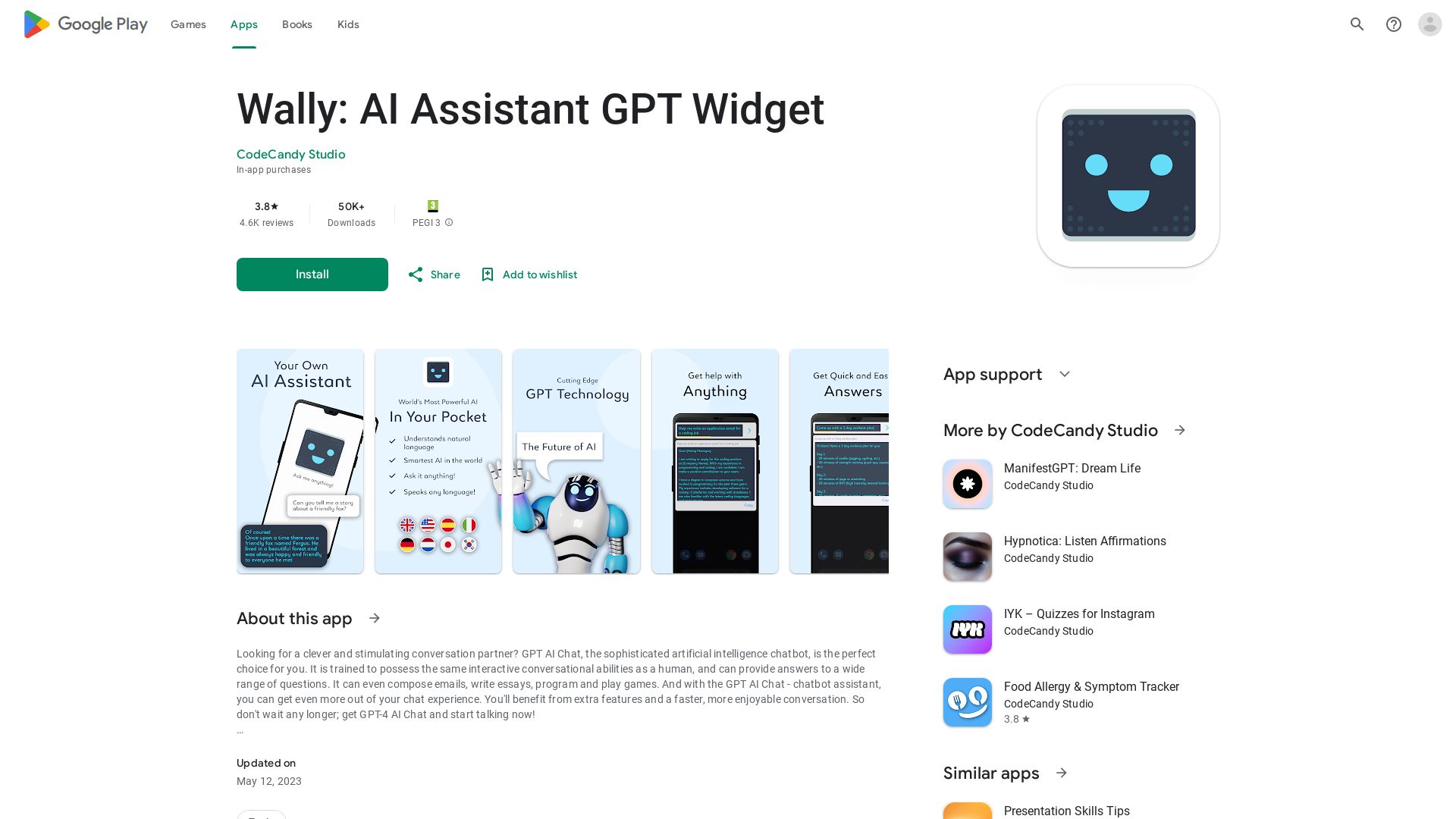 Android AI Assistant Widget