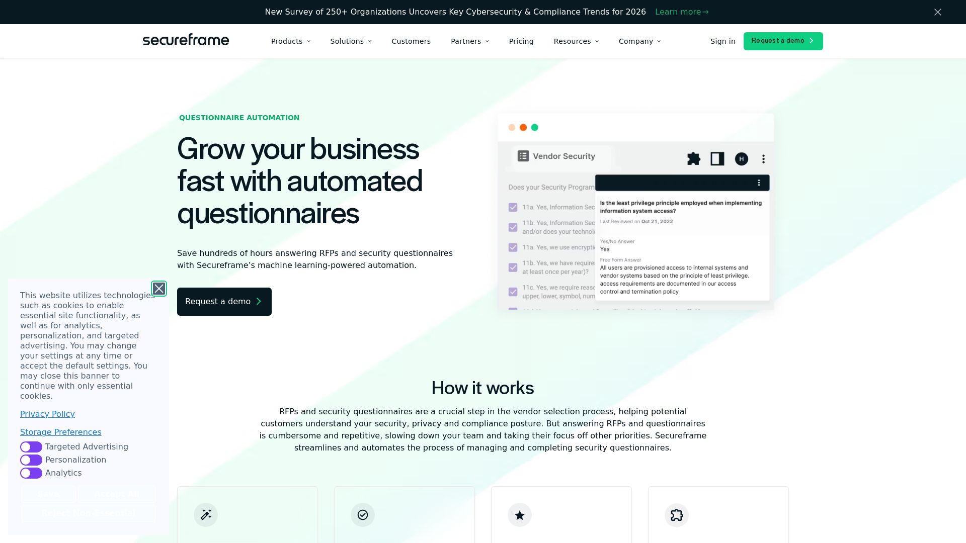 SECUREFRAME QUESTIONNAIRES