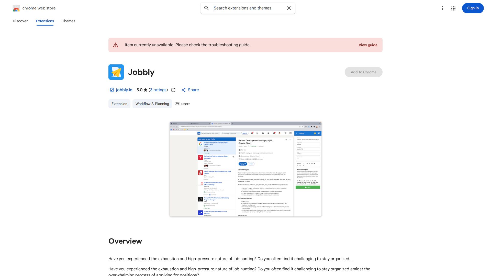 Jobbly AI Chrome Extension