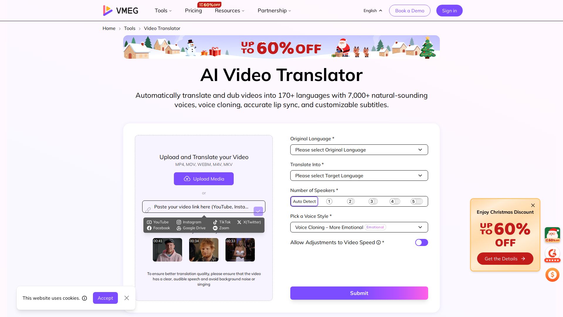 VMEG Video Translation
