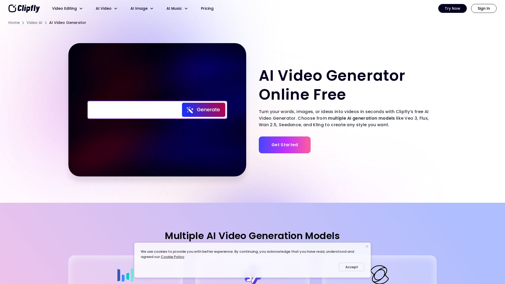 Clipfly AI Video Generator