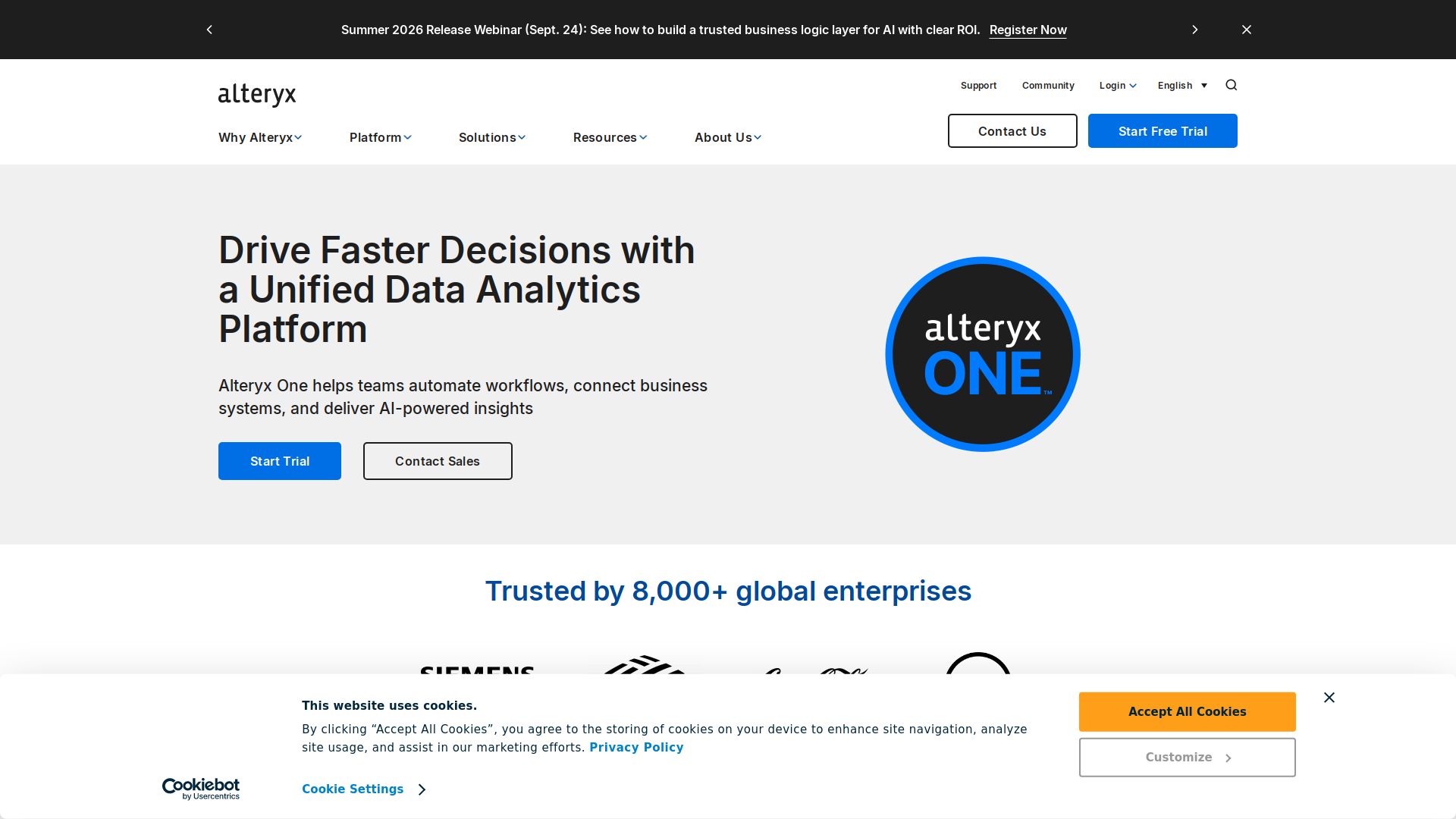 Alteryx Analytics Cloud Platform
