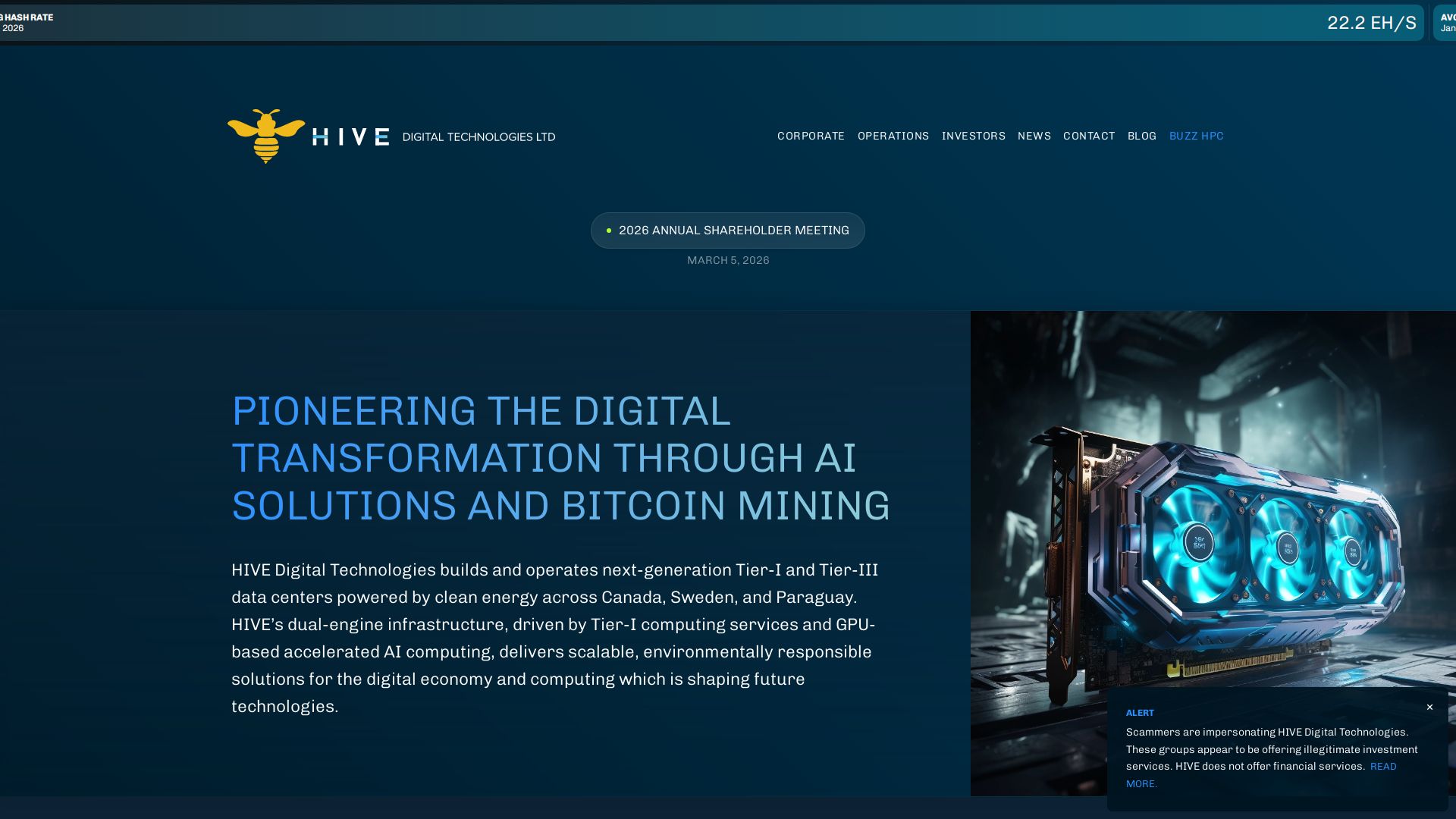 HIVE Digital Technologies LTD