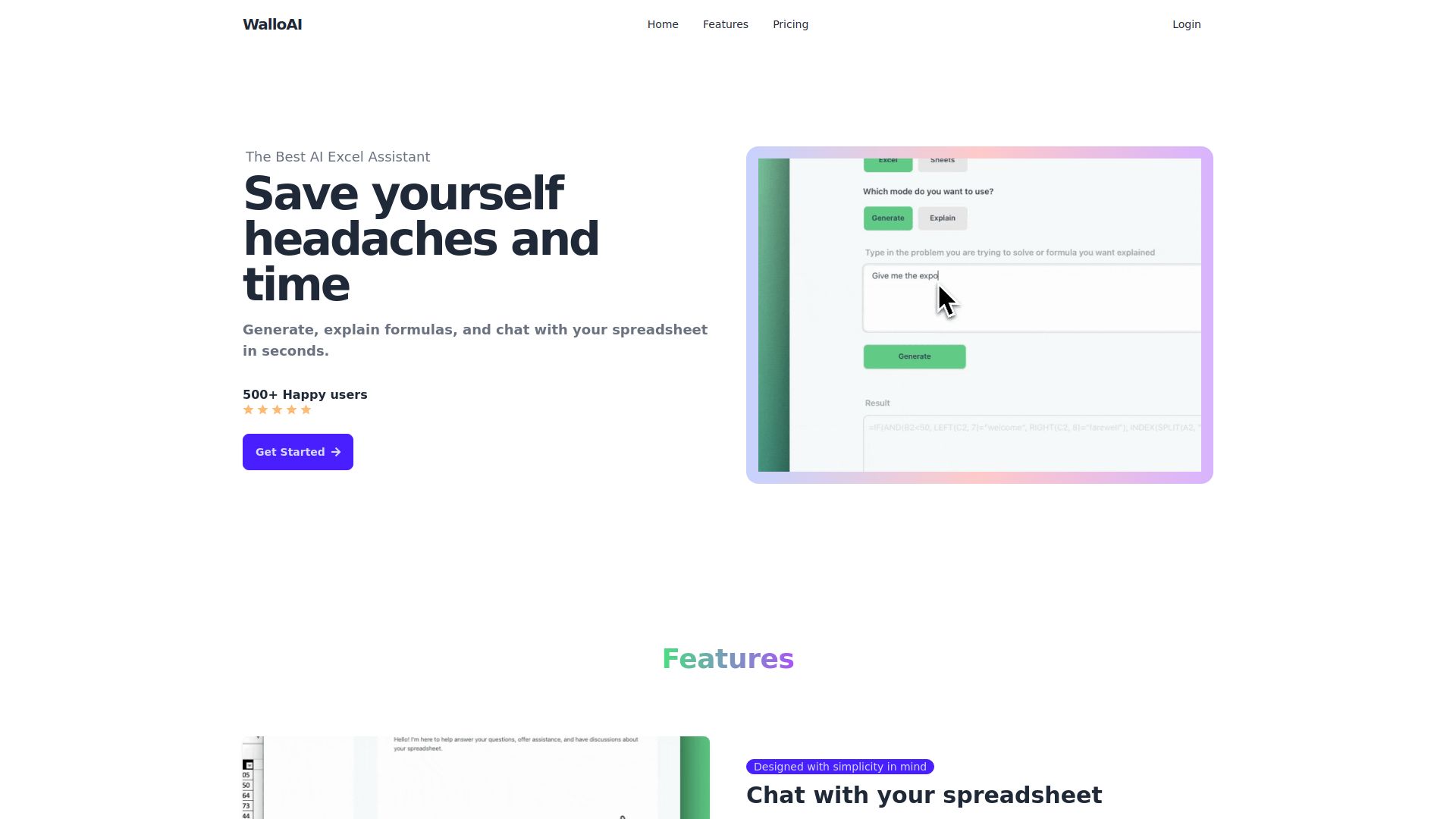 WalloAI Excel Assistant